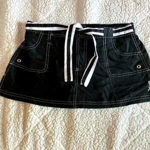 Zero xposur black short swim skirt